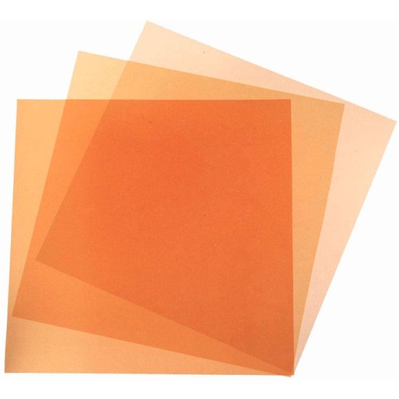 CTO (Color Temperature Orange) Color Correction Warming Gel Filter Selection Kit 8 x 8 Inches