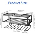 thumbnail image 4 of CHOK Power Tool Organizer Electric Drill Storage Rack Wall Mount Garage Tool Organizers Tool Holder Rack 130lb Weight Limit Suitable for Garage Home Workshop, 4 of 9