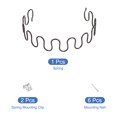 thumbnail image 3 of Unique Bargains Kit de Remplacement de Coussins de Rembourrage 1Set, 19.69 Pouces Kit de Réparation avec Clips et Clous pour Meubles, 3 of 7