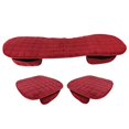 thumbnail image 3 of DYNWAVECA Universal Cover Cushion Front Rear Seat Cover Set, Car Breathable Seat Cover, Red, 3 of 10