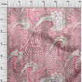 thumbnail image 3 of oneOone Rayon Light Pink Fabric Japanese Craft Projects Decor Fabric Printed By The Yard 56 Inch Wide, 3 of 4
