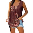 thumbnail image 1 of XZNGL T-Shirts pour Femmes Mode Femmes Imprimé Débardeurs Confortables Légers Camisole T-Shirt T-Shirt Imprimé Machine, 1 of 5