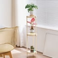 thumbnail image 1 of Fwttom Plastic Shelves, Small Tea Table Iron Sofa Side Table High Strength Plastic Small Corner Table Modern Concise Living Room Bedroom Small Round Table, 1 of 6