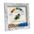 thumbnail image 1 of B Wooden Graduation Photo Frame With Sea Glass Design For Diploma Picture Display Desk Shelf Decoration, 1 of 7