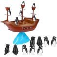thumbnail image 1 of Pirate Ship Penguin Balancing Family Board Game 2-4 Players - 1240, 1 of 5