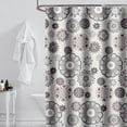 thumbnail image 4 of Agiferg Shower Curtain Polyester Shower Curtain Waterproof Bathroom Curtain, 4 of 7