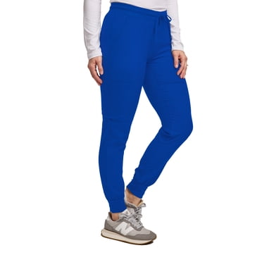 GREEN TOWN Pantalon de Sarrau Jogger pour Femmes, Taille de Yoga, 4 Poches, Tissu Extensible, Entretien Facile, Vert, 1