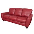 thumbnail image 4 of CorLiving Jazz Red Bonded Leather Sofa, 4 of 5