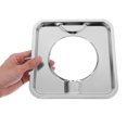 thumbnail image 4 of 4Set Stainless Steel Square Gas Range Drip Pan for Cooking 11.8x11.8x0.5in, 4 of 9