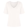 thumbnail image 4 of Leutsin T-Shirt à Col en V pour Femmes à Manches Courtes Été Uni Ample Blouse Hauts, 4 of 6