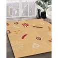 thumbnail image 3 of Ahgly Company Tapis d'Intérieur Lavables en Machine, Rectangle, Zone de Transition Orange, 8' x 12', 3 of 7