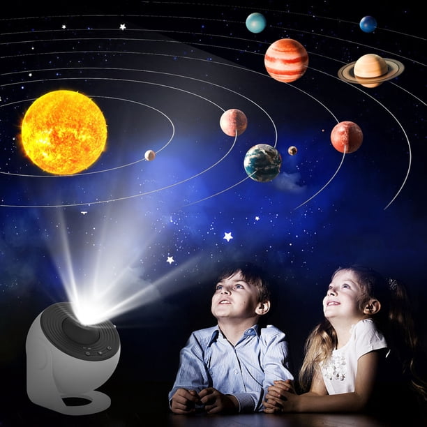 JIAYUNA 12-in-1 Galaxy Star Projector – 360° Rotating Nebula Night Light With Timer, For Bedroom, Kids, Home Theater