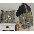 thumbnail image 5 of Soimoi Green Poly Georgette Fabric Flower & Butterfly Print Fabric by Yard 42 Inch Wide, 5 of 5