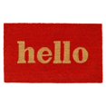 thumbnail image 1 of Calloway Mills 100282436RNB Paillasson Rectangulaire 24 x 36 Po. Hello, Rouge & Naturel, 1 of 6
