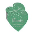 thumbnail image 1 of Inkdotpot Pack Of 50 Real Silver Foil Paper Tags Thanks For Celebrating With Me Birthday Favor Hang Tags, 1 of 6