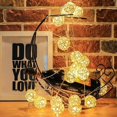 thumbnail image 2 of Rattan Ball String Lights with 5 Meters 40 LED Warm White Fairy Light for Indoor, Bedroom, 2 of 8