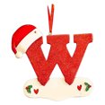 thumbnail image 2 of Agiferg Pendentif Lettre de Petit Chapeau Rouge de Noël Bricolage Nom Inscriptible Pendentif Lettre 26, 2 of 4