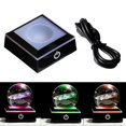 thumbnail image 4 of Milaget LED Light Base Display Illumination Lamp Crafts for Crystals Art Home Black, 4 of 9
