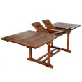 thumbnail image 2 of All Things Cedar Ensemble de Salle à Manger Table Extensible en Teck avec Coussins Blancs, 7 Pcs, 2 of 2