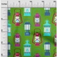 thumbnail image 2 of oneOone Tissu Tabby en Soie Vert Matériau de Robe Rétro Imprimé Tissu au Mètre 42 Pouces de Large, 2 of 5