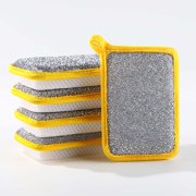 5PC Dish Scrub Pads Washable Sponges, Clean Sponge Dish Scrubbing Pads, Sponges Non Scratch Kitchen Tool Kitchen Clearance (A)