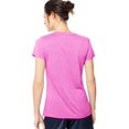 thumbnail image 5 of Hanes Womens Sport Heathered Performance V-Neck Tee, 2XL, Amaranth Heather, 5 of 5
