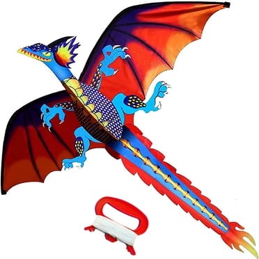 Hengda Kite Enfants et Adultes Matériaux en Polyester Stéréoscopiques Dragon 62 Pouces