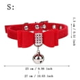 thumbnail image 2 of Velvet Elegant Collar Soft and Adjustable Bright Colors with Bell, 2 of 3