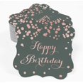 thumbnail image 2 of Inkdotpot Real Rose Gold Foil Bracket Shape Paper Hang Tags Happy Birthday Favor Tags Pack Of 100, 2 of 6