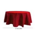 thumbnail image 3 of 48-Inch Round Polyester Tablecloth for Dining Room, Wrinkle-Resistant Fabric Cover for Home Kitchen Parties, 3 of 6
