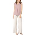 thumbnail image 2 of INSPIRE CHIC Women's Ruffled Sleeveless Pullover V- Neck Work Blouses Tops XS Pink, 2 of 8