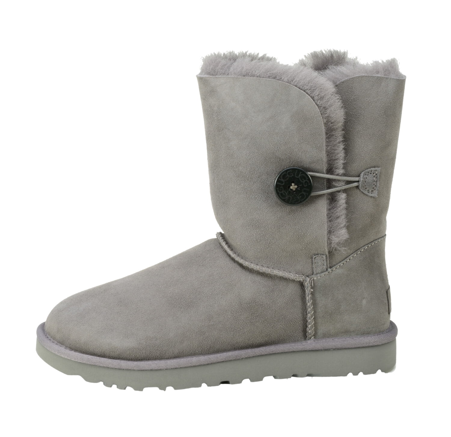 Ugg Bottes Hautes en Peau de Mouton Grises pour Femmes Bailey Button II - 9 M