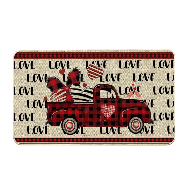 Chmadoxn Bathroom Rugs, Rugs for Living Room, Area Rug, Bath Mat Valentine's Day Mat Porch Door Mat Love Romantic Holiday Decoration Mat a carpet