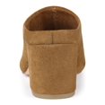 thumbnail image 2 of BLISSFUL STEP Women's Slides Block High Heels Slip on Pointed Toe Slide Mules Brown 8.5, 2 of 8