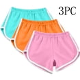 thumbnail image 2 of Timegard 3pc Womens Yoga Short Elastic Waisted Summer Athletic Running Active Sports Shorts Sweatshorts, 2 of 6