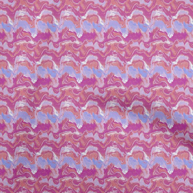 oneOone Polyester Spandex Pink Fabric Abstract Sewing Craft Projects Fabric Prints By Yard 56 Inch Wide