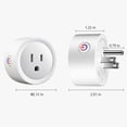 thumbnail image 3 of XZNGL Smart Plug Mini WiFi Outlet With Remote Control & Timer Function Work With Alexa & Google Assitant 10A Smart Socket No Hub Required 2.4G Wi-Fi On-ly, 3 of 9