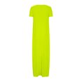 thumbnail image 4 of Annhoo Robes d'Été Grande Taille pour Femmes Col Rond Manches Courtes Robe Maxi Décontractée Ample Couleur Unie Longue Robe, 4 of 5