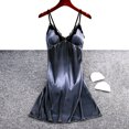 thumbnail image 1 of Ovzne Robes pour Femmes 2025 Robe d'Été Mode Femmes Été Col en V Décontracté Sans Manches Chemises de Nuit Robe de Printemps Liquidation, 1 of 7