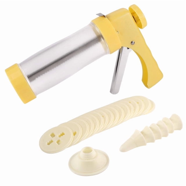 PEONAVET Cookie Maker Making Kit Making Equipped with 16 Template Discs and 6 Nozzles Be Used for Making At Home