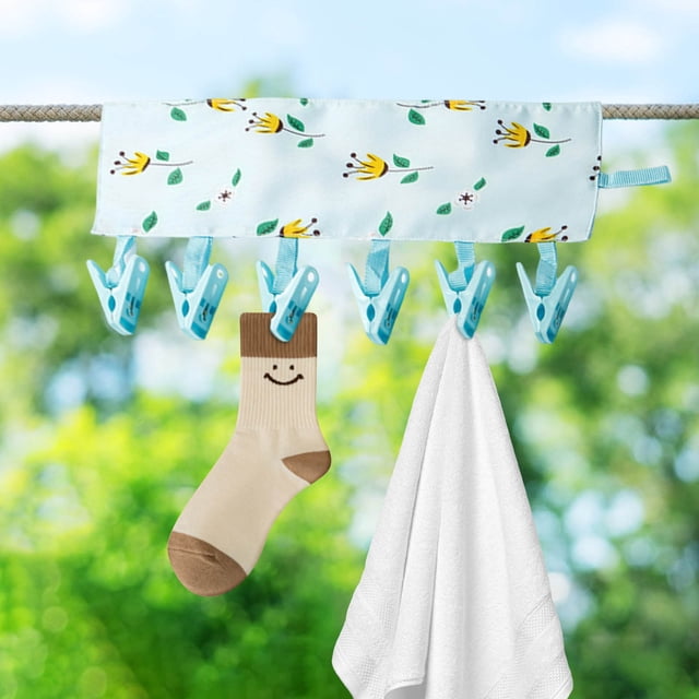 Openpig Cloth Hanger Socks Drying Racks Multifunction Portable Travel Supplies Foldable Cloth Hanger Clips