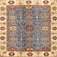 thumbnail image 1 of Ahgly Company Indoor Square Abstract Chestnut Brown Oriental Area Rugs, 7' Square, 1 of 6