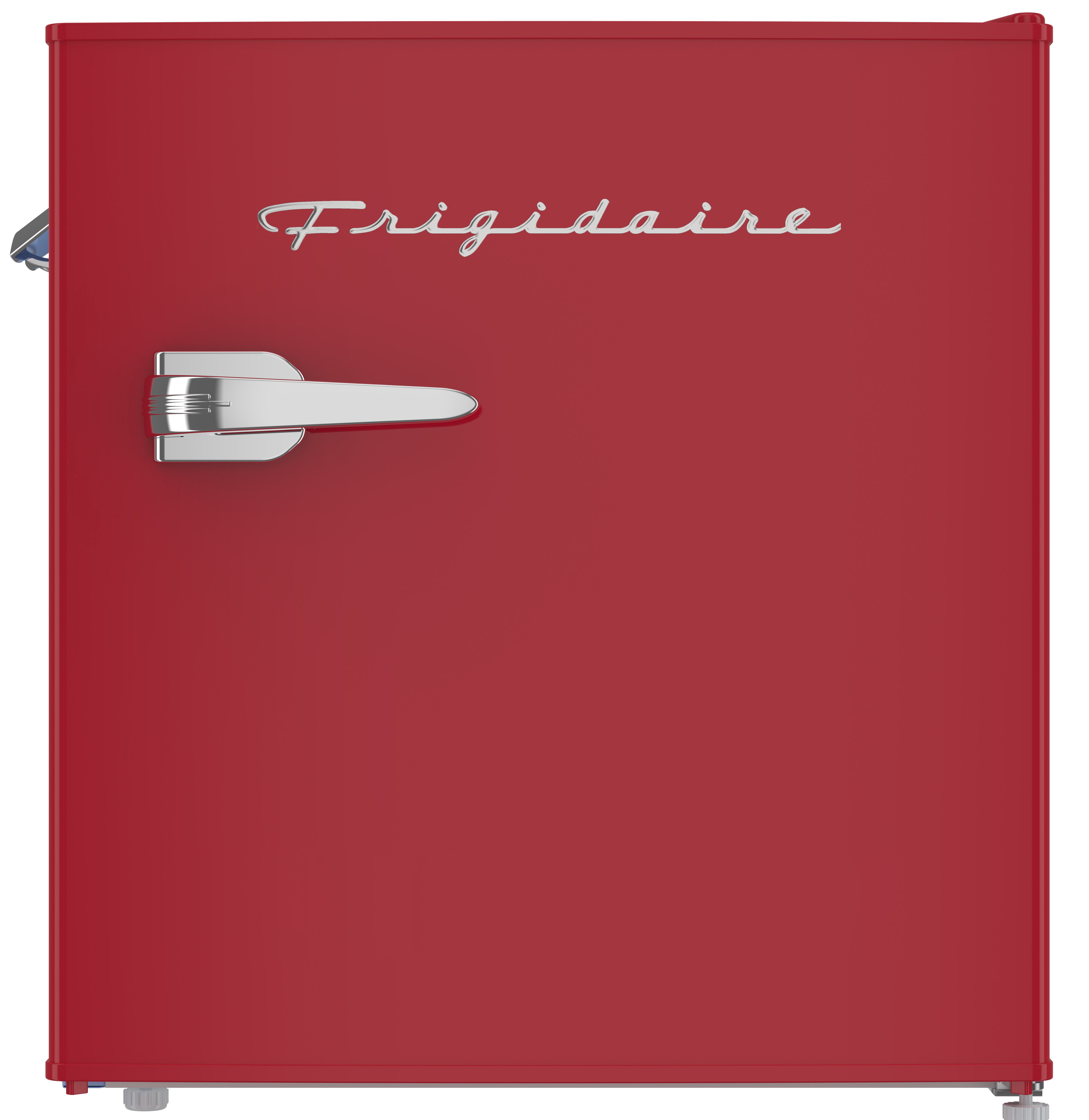 Mini-réfrigérateur rétro Frigidaire 1,6 pi³ avec ouvre-bouteille latéral, réfrigérateur compact avec compartiment congélateur, rouge