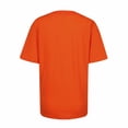 thumbnail image 4 of Yuyuzo Chemises d'Été pour Femmes Col Rond Manches Courtes Tee Tops Blouses Amples Unies, 4 of 5