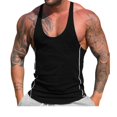 thumbnail image 3 of MesaSe Hommes Stringer Muscle Bodybuilding Débardeur Noir XL, 3 of 6