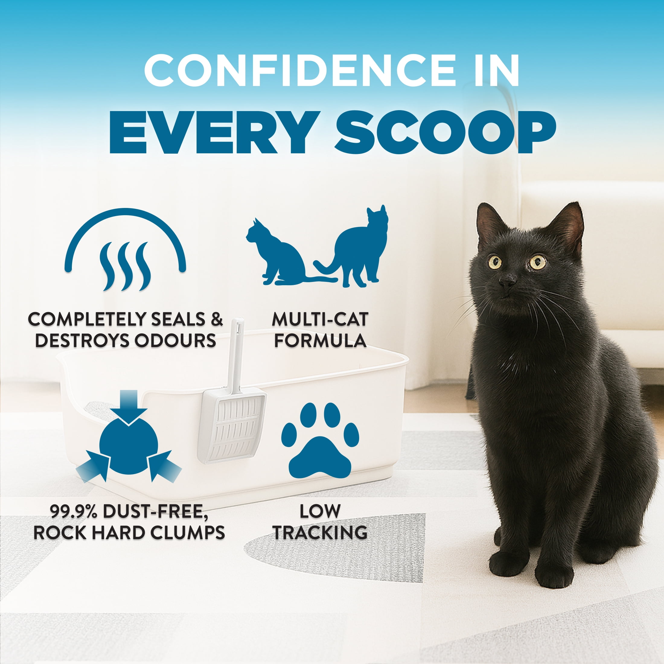 Arm & Hammer Cloud Control Breathe Easy Clumping Clay Cat Litter, 17.2 kg