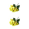 thumbnail image 4 of Decodeary Realistic Appearance Flower Decoration For Low Maintenance Garden Easy To Clean Cloth Decorations Fake Plants Flowers JH1245 Yellow 2Set, 4 of 6