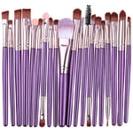 FcBaudy Brosses de maquillage, trousse de maquillage 20 Pcs Makeup Brosse Set Outils Maquillage Kit de toilette Brosse de maquillage Laine Set the Brosse