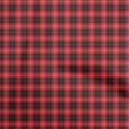 thumbnail image 1 of oneOone Cotton Silk Red Fabric Check Craft Projects Decor Fabric Printed By The Yard 42 Inch Wide, 1 of 4