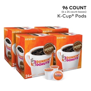 Mélange original de donuts Dunkin' Coffee K-Cup Pods Rôtissement moyen 96/Carton (400845)